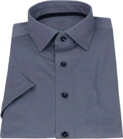 OLYMP KM Overhemd Luxor 24/Seven MF Marine Blauw -Kleding Kortingswinkel 69126 3 1