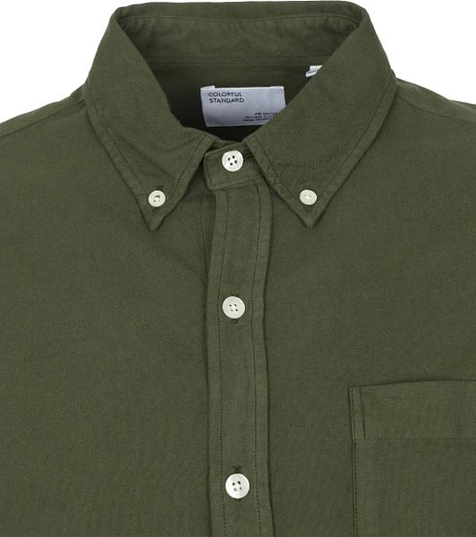 Colorful Standard Overhemd Zeewier Groen 4 Colorful Standard Overhemd Zeewier Groen - Afbeelding 2