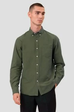 Colorful Standard Overhemd Zeewier Groen 13 Colorful Standard Overhemd Zeewier Groen -Kleding Kortingswinkel 69492 6