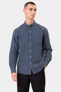 Colorful Standard Overhemd Petrol Blauw 13 Colorful Standard Overhemd Petrol Blauw -Kleding Kortingswinkel 69493 6