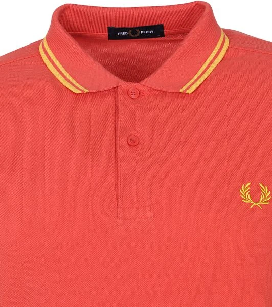 Fred Perry Polo M3600 Zomer Rood 4 Fred Perry Polo M3600 Zomer Rood - Afbeelding 2