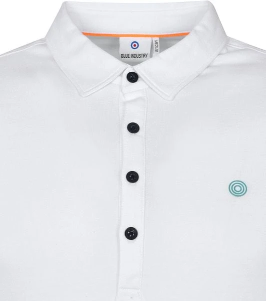 Blue Industry Polo KBIS20 M80 Wit 8 Blue Industry Polo KBIS20 M80 Wit - Afbeelding 6
