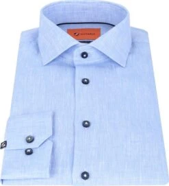 Suitable Overhemd WS Linnen Blauw -Kleding Kortingswinkel 69899 3