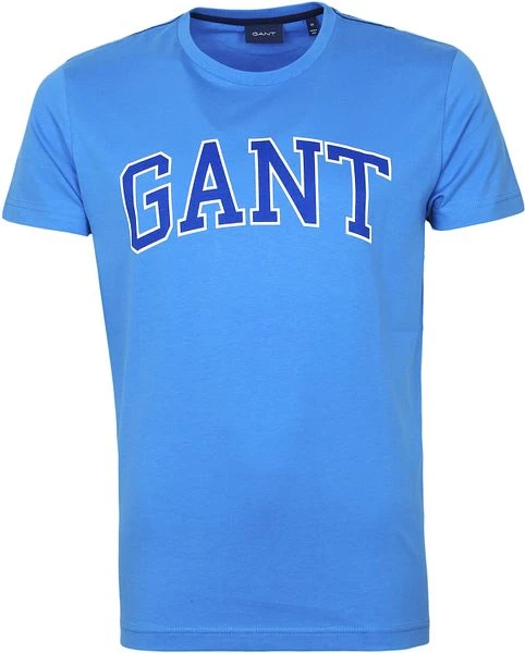 Gant T-shirt Graphic Logo Blauw 3 Gant T-shirt Graphic Logo Blauw