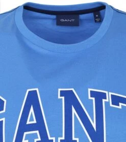 Gant T-shirt Graphic Logo Blauw 9 Gant T-shirt Graphic Logo Blauw -Kleding Kortingswinkel 69936 2