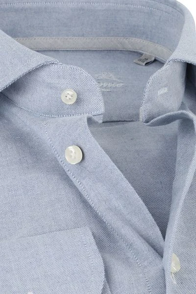 Profuomo Overhemd Recycled Cotton Blauw 4 Profuomo Overhemd Recycled Cotton Blauw - Afbeelding 2