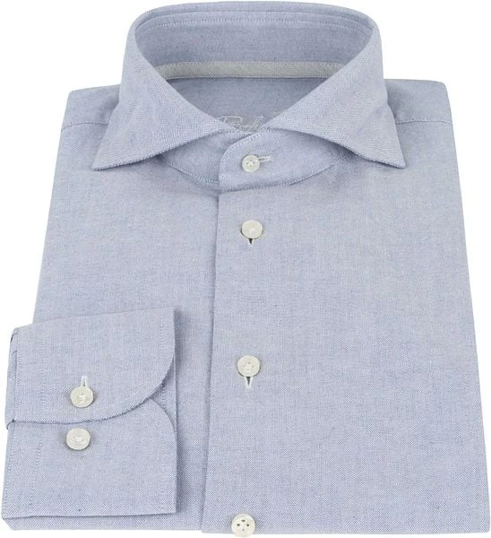 Profuomo Overhemd Recycled Cotton Blauw 8 Profuomo Overhemd Recycled Cotton Blauw - Afbeelding 6