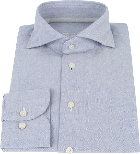 Profuomo Overhemd Recycled Cotton Blauw 5 Profuomo Overhemd Recycled Cotton Blauw - Afbeelding 3