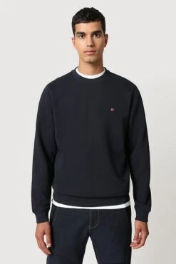 Napapijri Balis Crew Sweater Donkerblauw -Kleding Kortingswinkel 70204 5