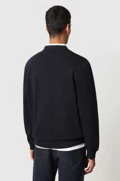 Napapijri Balis Crew Sweater Donkerblauw -Kleding Kortingswinkel 70204 7