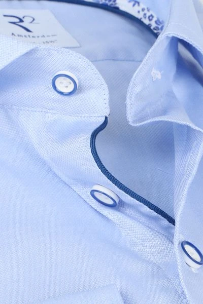 R2 Overhemd Extra Long Sleeve Blauw 4 R2 Overhemd Extra Long Sleeve Blauw - Afbeelding 2