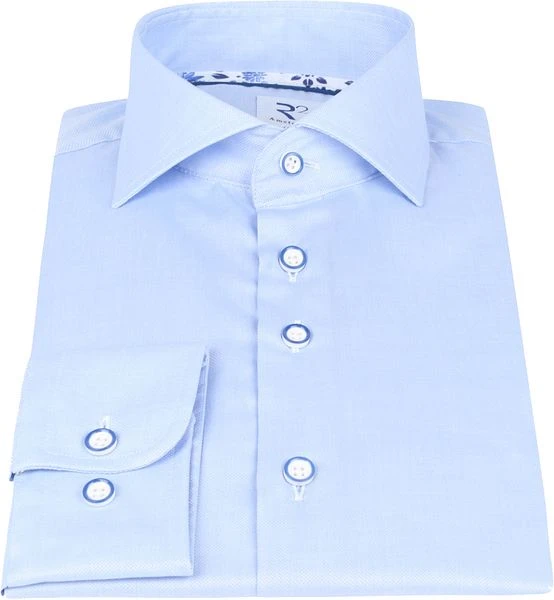 R2 Overhemd Extra Long Sleeve Blauw 5 R2 Overhemd Extra Long Sleeve Blauw - Afbeelding 3