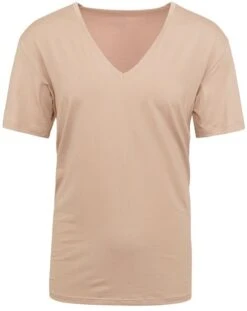 Mey Dry Cotton V-hals T-shirt Beige