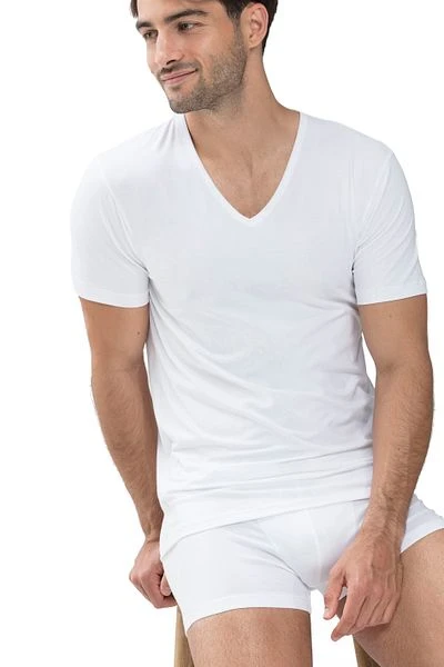 Mey V-hals Dry Cotton T-shirt Wit 7 Mey V-hals Dry Cotton T-shirt Wit - Afbeelding 5