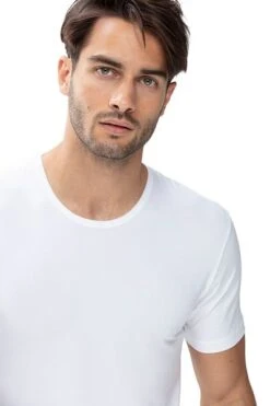 Mey Dry Cotton O-hals T-shirt Wit -Kleding Kortingswinkel 70293 3