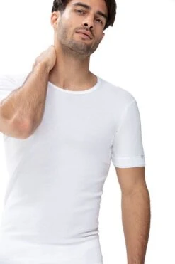 Mey Noblesse O-hals T-shirt Wit 12 Mey Noblesse O-hals T-shirt Wit -Kleding Kortingswinkel 70304 3