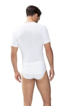 Mey Noblesse O-hals T-shirt Wit 13 Mey Noblesse O-hals T-shirt Wit -Kleding Kortingswinkel 70304 4