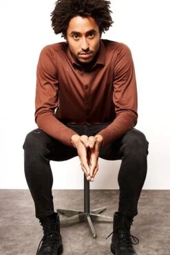 Desoto Overhemd Strijkvrij MK Bruin -Kleding Kortingswinkel 70458 5