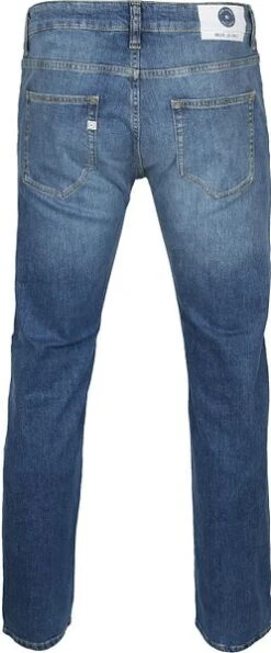 MUD Jeans Denim Regular Bryce Indigo Blauw -Kleding Kortingswinkel 70488 4