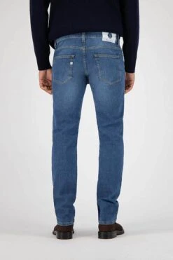 MUD Jeans Denim Regular Bryce Indigo Blauw -Kleding Kortingswinkel 70488 6