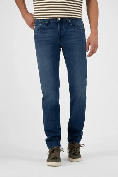 MUD Jeans Denim Regular Dunn Indigo Blauw 7 MUD Jeans Denim Regular Dunn Indigo Blauw - Afbeelding 5