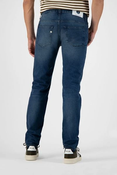 MUD Jeans Denim Regular Dunn Indigo Blauw 8 MUD Jeans Denim Regular Dunn Indigo Blauw - Afbeelding 6