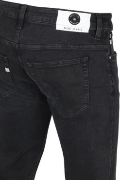 MUD Jeans Denim Regular Dunn Stretch Zwart -Kleding Kortingswinkel 70492 3