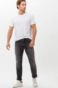 Brax Chuck Denim Jeans Antraciet -Kleding Kortingswinkel 70494 7