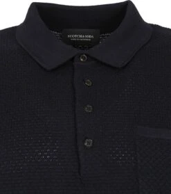 Scotch And Soda Long Sleeve Polo Donkerblauw -Kleding Kortingswinkel 70610 2