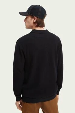 Scotch And Soda Long Sleeve Polo Donkerblauw -Kleding Kortingswinkel 70610 6