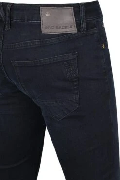 No-Excess No Excess Jeans 711 Denim Zwart -Kleding Kortingswinkel 70680 3