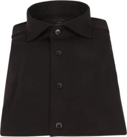 OLYMP Luxor Jersey Stretch Overhemd 24/Seven Zwart -Kleding Kortingswinkel 70779 3