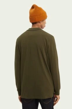 Scotch And Soda Long Sleeve Polo Donkergroen 10 Scotch And Soda Long Sleeve Polo Donkergroen -Kleding Kortingswinkel 70844 6