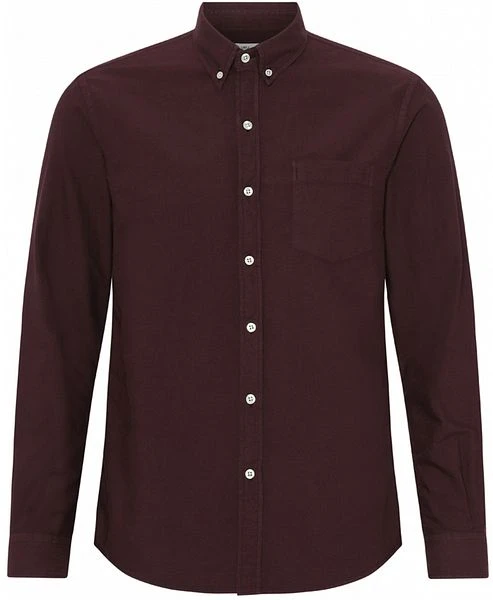 Colorful Standard Overhemd Bordeaux 3 Colorful Standard Overhemd Bordeaux