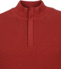 Suitable George Pullover Half Zip Roest -Kleding Kortingswinkel 71020 6