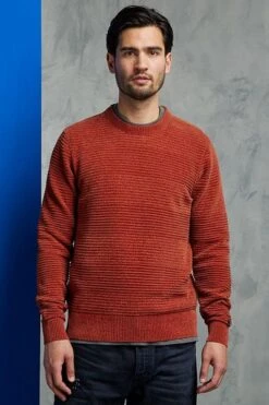 Cast Iron Trui Chenille Roest -Kleding Kortingswinkel 71096 5