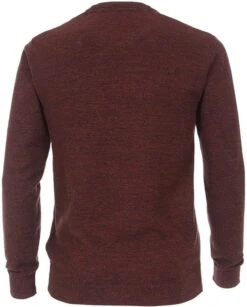 Casa Moda Pullover O-Hals Melange Bordeaux -Kleding Kortingswinkel 71205 3