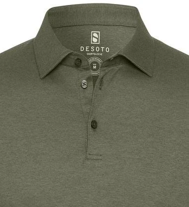 Desoto New Hai Polo LS Donkergroen 6 Desoto New Hai Polo LS Donkergroen - Afbeelding 4