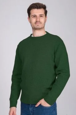 Suitable Lamswol Trui O-Hals Groen -Kleding Kortingswinkel 71294 5