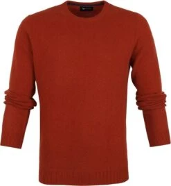 Suitable Lamswol Trui O-Hals Brique Oranje -Kleding Kortingswinkel 71299 1 1