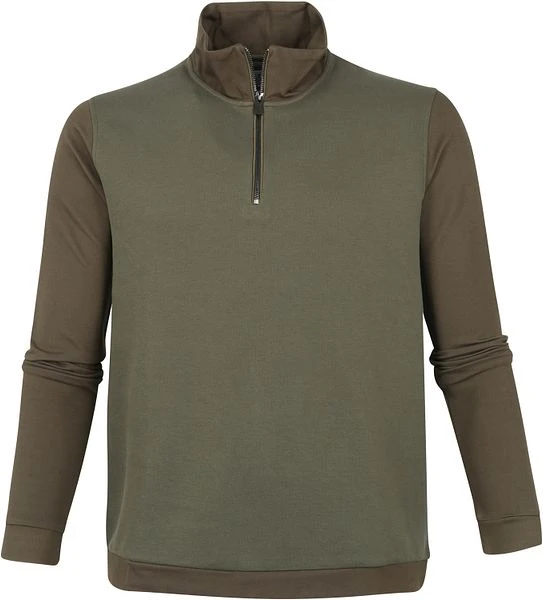 Suitable Prestige Haco Pullover Half Zip Olijfgroen 3 Suitable Prestige Haco Pullover Half Zip Olijfgroen
