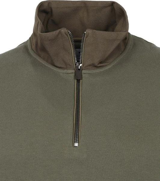 Suitable Prestige Haco Pullover Half Zip Olijfgroen 8 Suitable Prestige Haco Pullover Half Zip Olijfgroen - Afbeelding 6