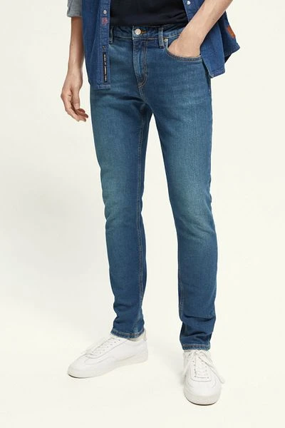 Scotch And Soda Skim Jeans Classic Blauw 4 Scotch And Soda Skim Jeans Classic Blauw - Afbeelding 2