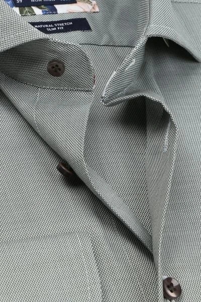 Profuomo SF Originale Strijkvrij Overhemd Groen 7 Profuomo SF Originale Strijkvrij Overhemd Groen - Afbeelding 5