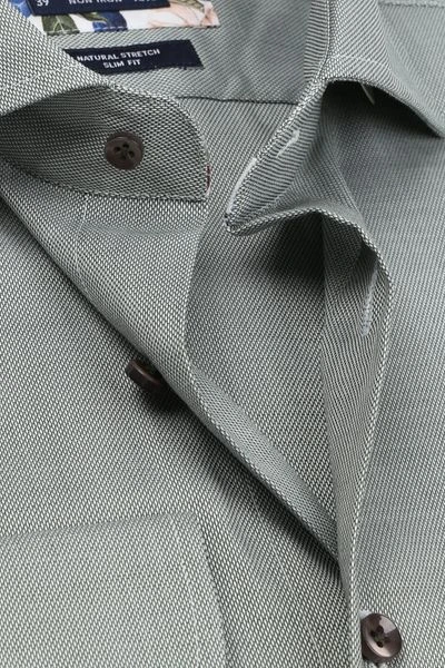 Profuomo SF Originale Strijkvrij Overhemd Groen 4 Profuomo SF Originale Strijkvrij Overhemd Groen - Afbeelding 2