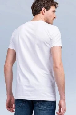 PME Legend Basic T-shirt 2-Pack O-Hals Wit -Kleding Kortingswinkel 71802 6