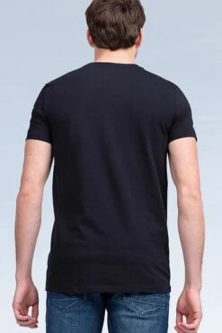 PME Legend Basic T-shirt 2-Pack O-Hals Zwart -Kleding Kortingswinkel 71803 7