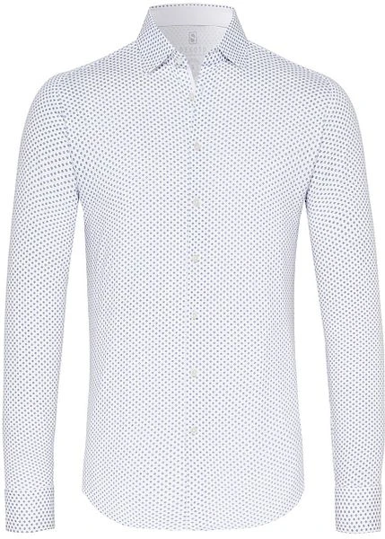 Desoto Overhemd Kent Grafische Print Wit 3 Desoto Overhemd Kent Grafische Print Wit