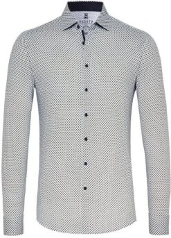 Desoto Overhemd Kent Grafische Print Taupe -Kleding Kortingswinkel 71815 1 1