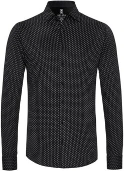 Desoto Overhemd Kent Grafische Print Zwart -Kleding Kortingswinkel 71816 1 1